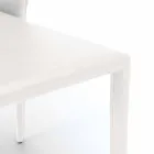 Karrige moderne e mbuluar plotësisht në lëkurë imituese, Akadia, 4 copë Viadurini