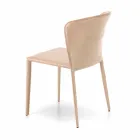 Karrige moderne e mbuluar plotësisht në lëkurë imituese, Akadia, 4 copë Viadurini