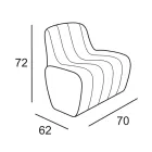 Karrige Kopshti Bright në Polietileni me LED Prodhuar në Itali - Galatea Viadurini