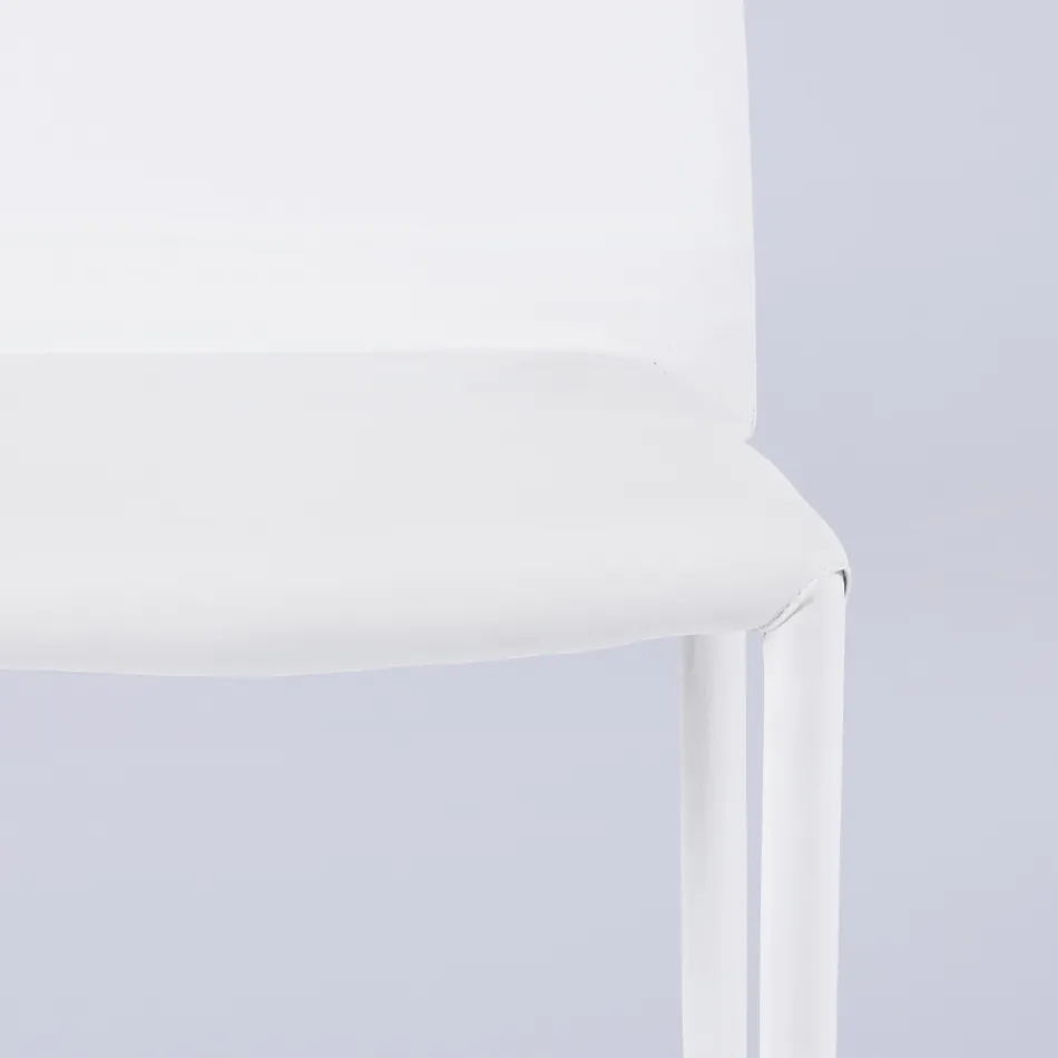 Karrige moderne e dhomës së ndenjes në Eko-Lëkurë dhe Metal Prodhuar në Itali - Reka Viadurini