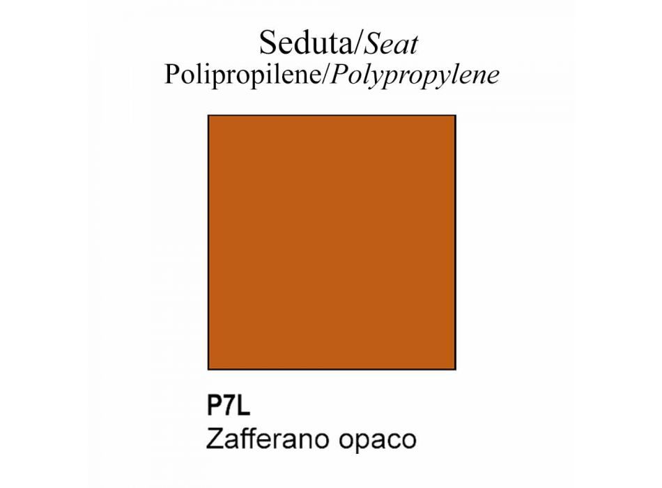 Karrige Moderne në Polipropilen të Ricikluar Prodhuar në Itali, 2 Copë - Connubia Tuka Viadurini