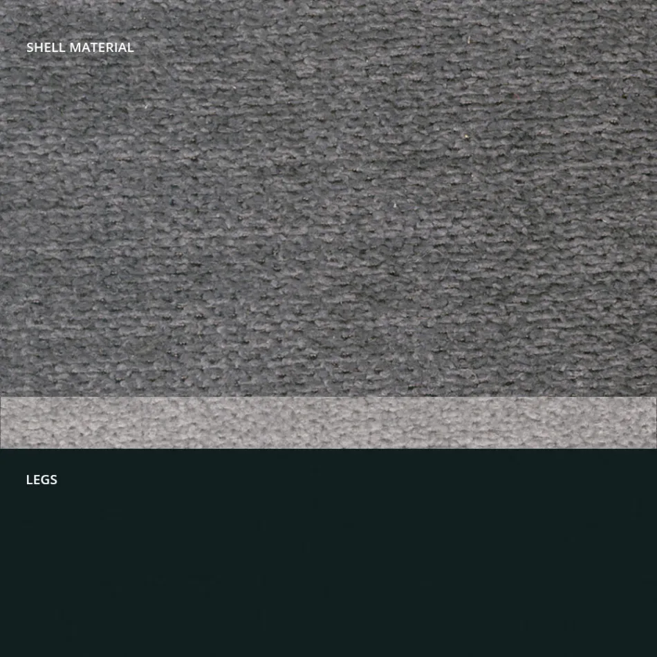 Karrige moderne në pëlhurë dhe këmbë trekëndëshi e prodhuar në Itali, Oriella Viadurini