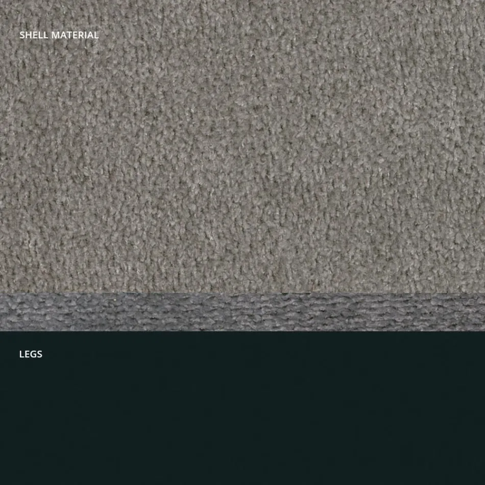 Karrige moderne në pëlhurë dhe këmbë trekëndëshi e prodhuar në Itali, Oriella Viadurini