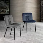 Karrige Monocoque në Pëlhurë me Ngjyrë dhe Dizajn Metal të Zi - Florinda Viadurini