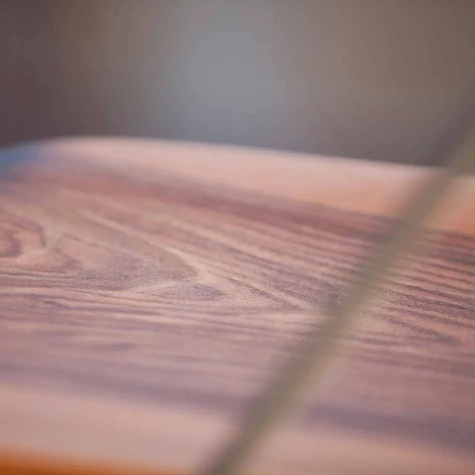 Katedra e Dhomës së Darkës e punuar me dorë në Dru dhe Çelik Prodhuar në Itali - Valencia Viadurini