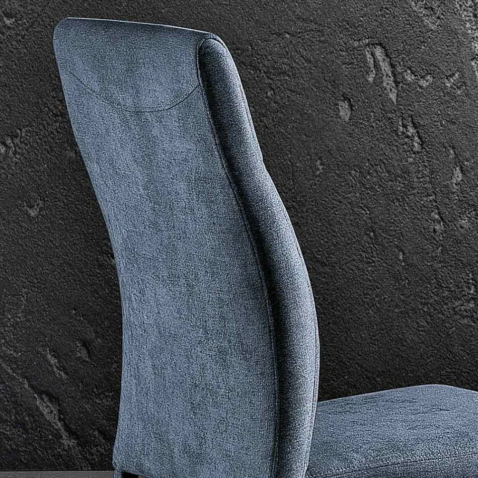 Dizajn karrige e dhomës së ngrënies në pëlhurë e prodhuar në Itali, Luigina Viadurini