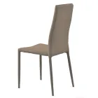 Karrige e dhomës së ngrënies me lëkure sintetike me 4 copë - Siberia Viadurini