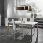 Karrige e dhomës së ngrënies me lëkure sintetike me 4 copë - Siberia Viadurini