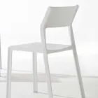 Karrigia e dhomës së ngrënies të pirgshme në polipropilen me ngjyra, 4 copë - Abelia Viadurini