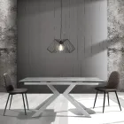 Karrige e dhomës së ngrënies me mikrofibër dhe metal të zi Mat 4 copë - Jake Viadurini