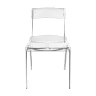 Karrige e dhomës së ngrënies me pleksiglas Prodhuar në Itali 2 Copë - Charlotte Viadurini