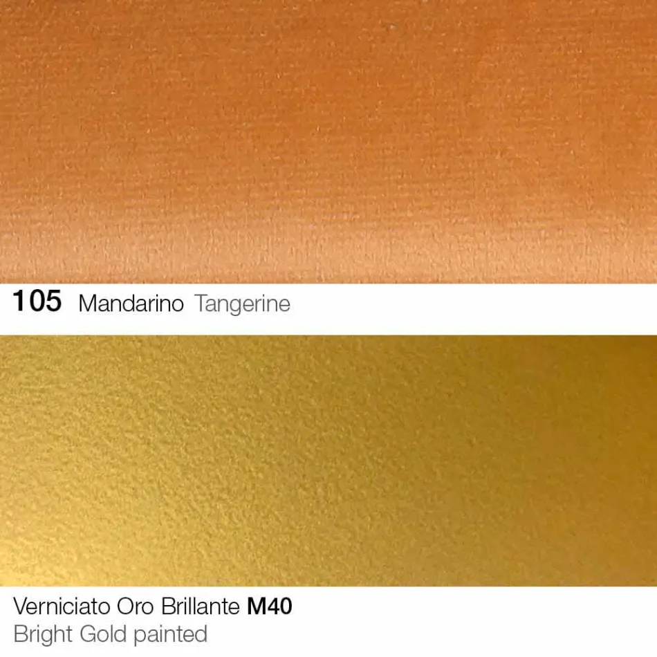 Karrige e dhomës së ngrënies me pëlhurë me këmbë ari prodhuar në Itali - Marchesi Viadurini