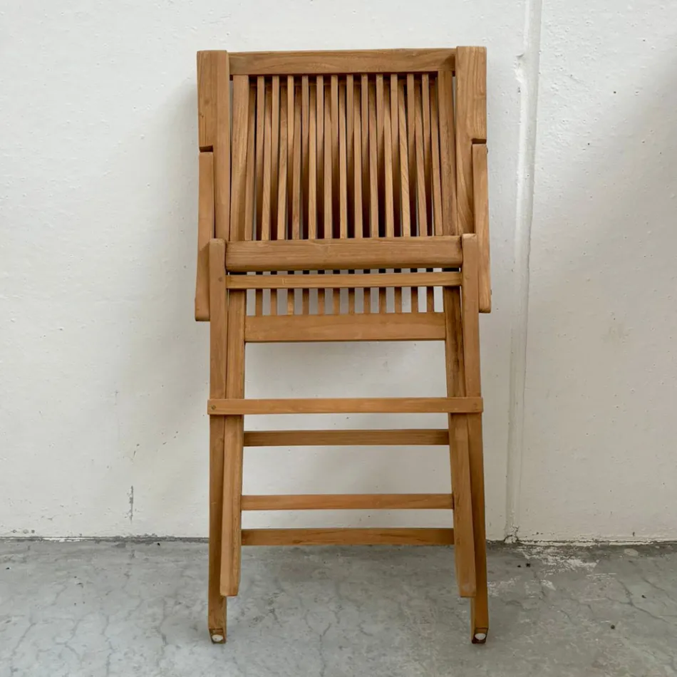 Karrige e palosshme e jashtme prej tik me mbështetëse krahësh – Yggdrasil Viadurini