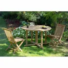 Karrige e palosshme e kopshtit në dru tik natyral - Yggdrasil Viadurini