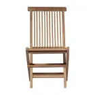 Karrige e palosshme e kopshtit e bërë nga dru tik - e ndritshme Viadurini