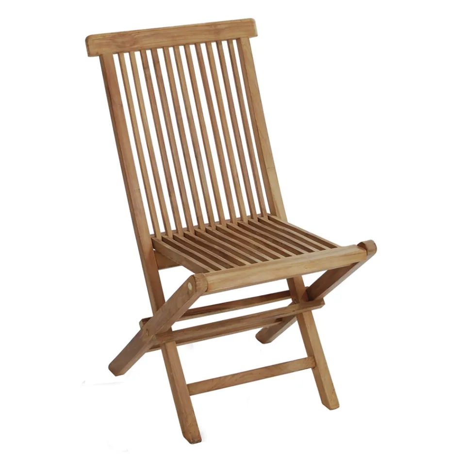 Karrige e palosshme e kopshtit e bërë nga dru tik - e ndritshme Viadurini