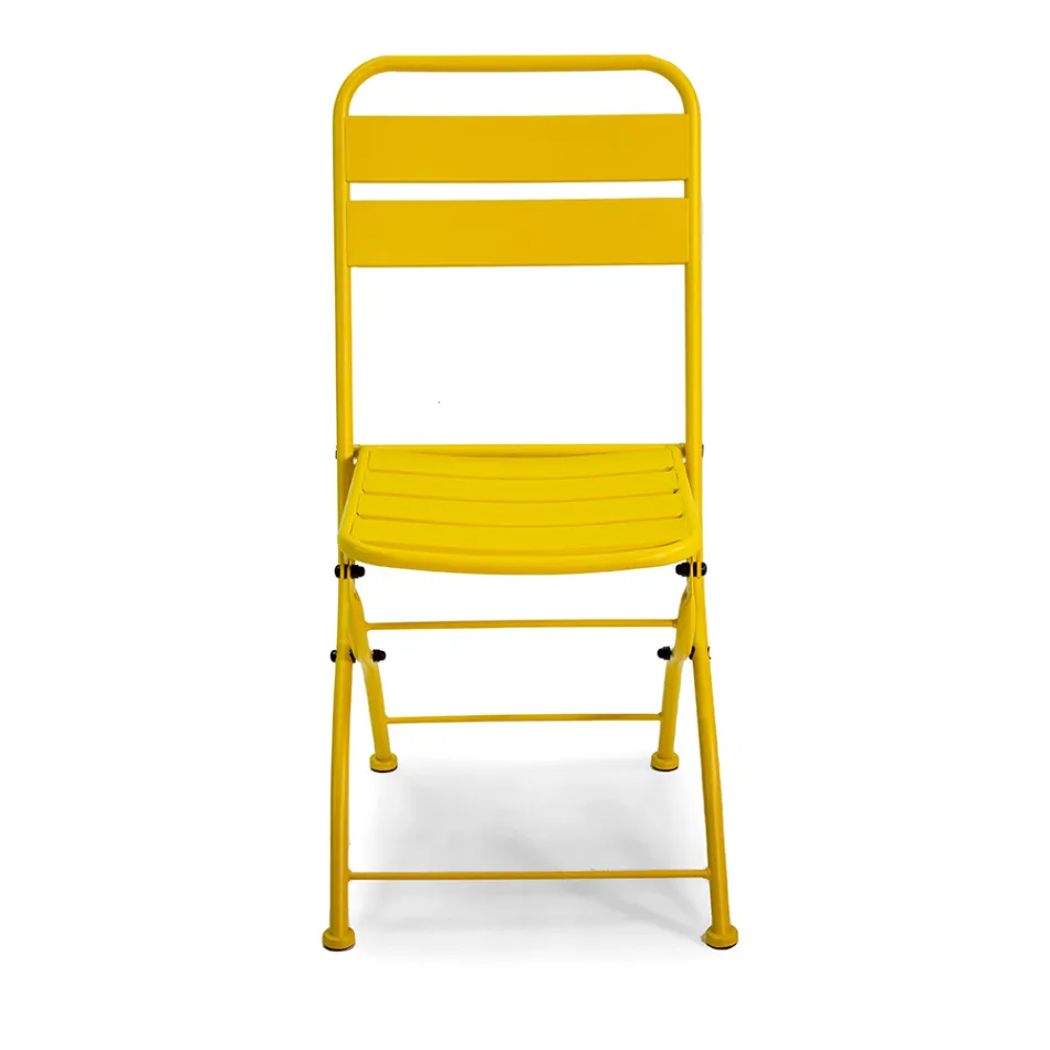 Karrige e palosshme e kopshtit e bërë tërësisht prej metali - fjongo Viadurini