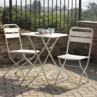 Karrige e palosshme e kopshtit e bërë tërësisht prej metali - fjongo Viadurini