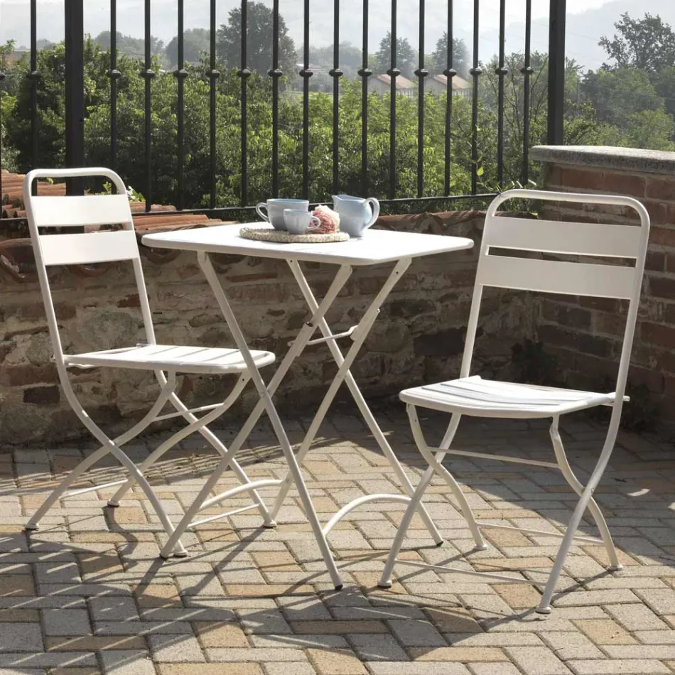 Karrige e palosshme e kopshtit e bërë tërësisht prej metali - fjongo Viadurini