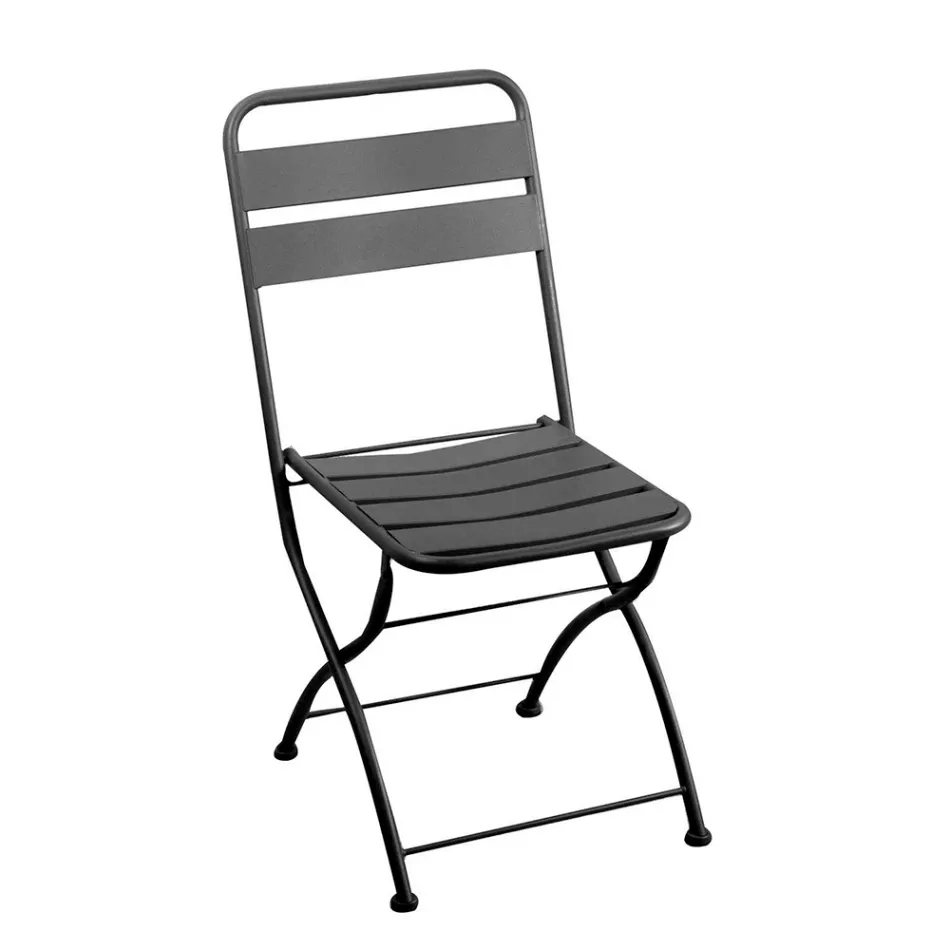 Karrige e palosshme e kopshtit e bërë tërësisht prej metali - fjongo Viadurini