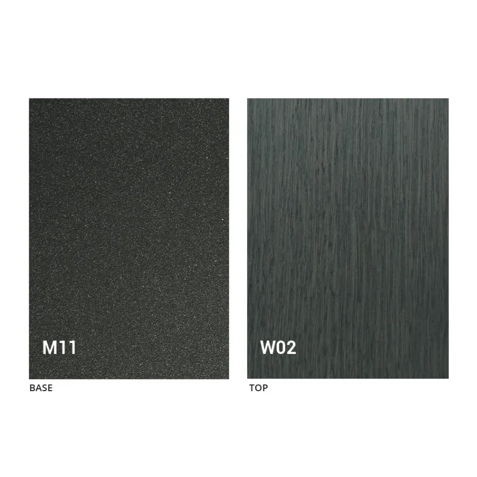 Karrige e palosshme prej metali dhe druri lisi 2 copë e prodhuar në Itali - Roberta Viadurini