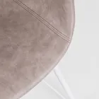 Kolltukë karrige në çelik të bardhë ose të zi dhe Ecoleather Vintage - Gongo Viadurini