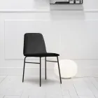 Karrige Fine Fabric me Baze Metal Prodhuar në Itali, 2 Copë - Molde Viadurini