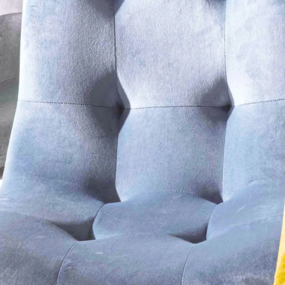 Karrigia e dhomës së ngrënies me tapiceri prej kadifeje, rezistente ndaj njollave, 4 copë - Kylie Viadurini