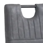 Karrige e dhomës së ngrënies prej lëkure sintetike të vjetëruar 4 copë - Cassandra Viadurini