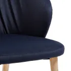 Karrige e dhomës së ngrënies me pëlhurë elegante dhe moderne - Reginaldo Viadurini