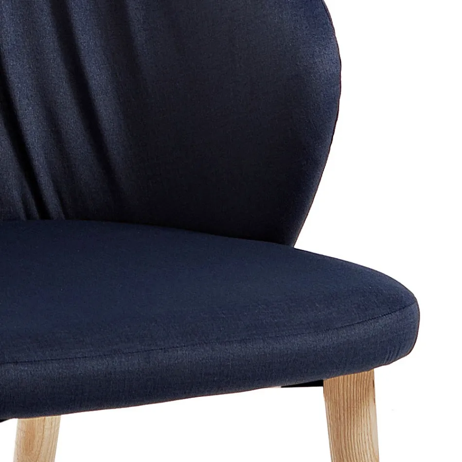 Karrige e dhomës së ngrënies me pëlhurë elegante dhe moderne - Reginaldo Viadurini