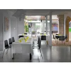 Made in Italy Kryetari i dhomës së ngrënies së metaleve dhe polipropilenit, 4 copë - Carlita Viadurini