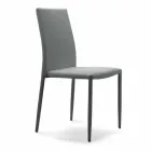 Karrige e dhomës së ndenjes e grumbullueshme, e mbushur dhe e veshur me susta me lëkurë Eko - Monamour Viadurini