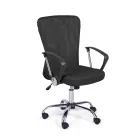 Karrige zyre me mbajtes krahesh ne çelik dhe poliester me ngjyra - Barberina Viadurini