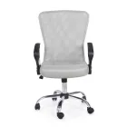 Karrige zyre me mbajtes krahesh ne çelik dhe poliester me ngjyra - Barberina Viadurini