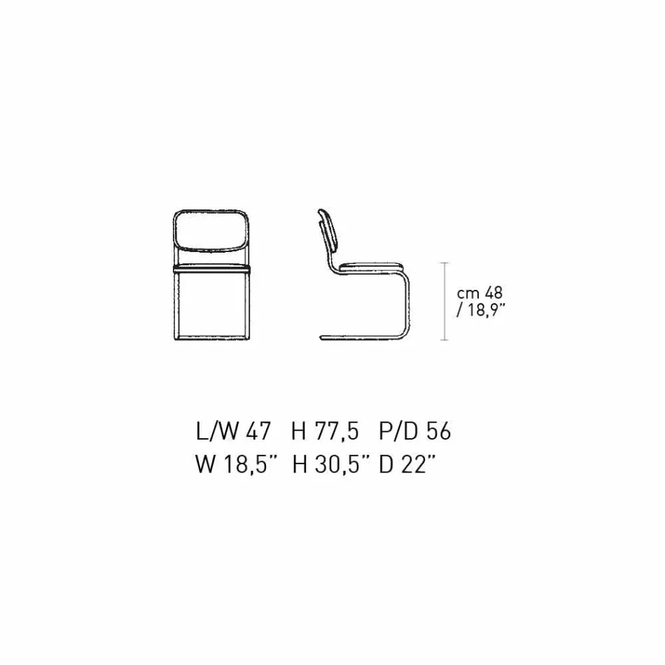 Karrige zyre në lëkurë me strukturë në çelik të kromuar Made in Italy - Octant Viadurini