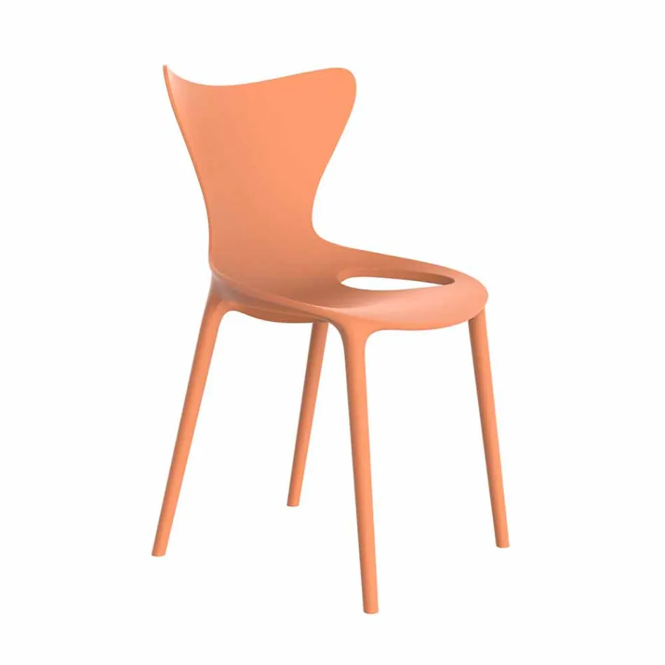 Karriget e Kopshtit me Stackable Design në Polipropilen 4 Copë - Dashuri nga Vondom Viadurini