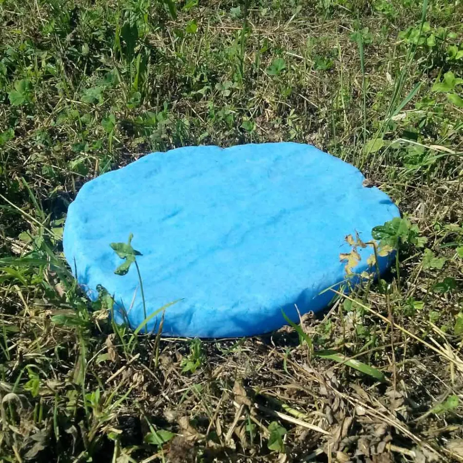 Garden Steplight në formën e gurit Fluo Made in Italy 4 Copë - Guri Viadurini