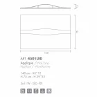 Selene Art & Light aplikative me panele të texturized 140xH75 cm Viadurini