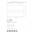 Selene Art & Light aplikative me panele të texturized 140xH75 cm Viadurini