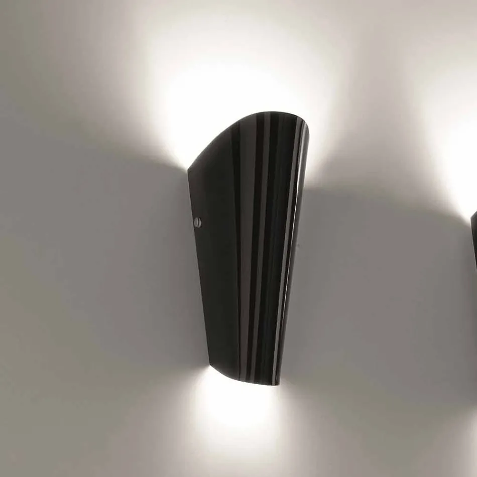 Dritë qelqi e punuar me dorë Selene Bloom në Itali 12x11 H 28 cm Viadurini