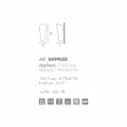 Dritë prej qelqi të punuar me dorë Selene Bloom në Itali 12x11 H28cm Viadurini