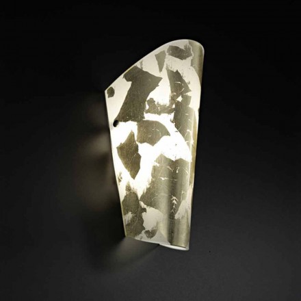 Dritë prej qelqi të punuar me dorë Selene Bloom në Itali 12x11 H28cm Viadurini