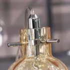 Llambë tryeze Selene Bossa Nova H10 H 26cm në gotë qelibari të çelur Viadurini