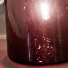 Llambë tryeze Selene Bossa Nova H11 H16cm, ametist xhami në lulëzim Viadurini