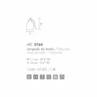 Llambë tryeze Selene Bossa Nova H11 H16cm, ametist xhami në lulëzim Viadurini