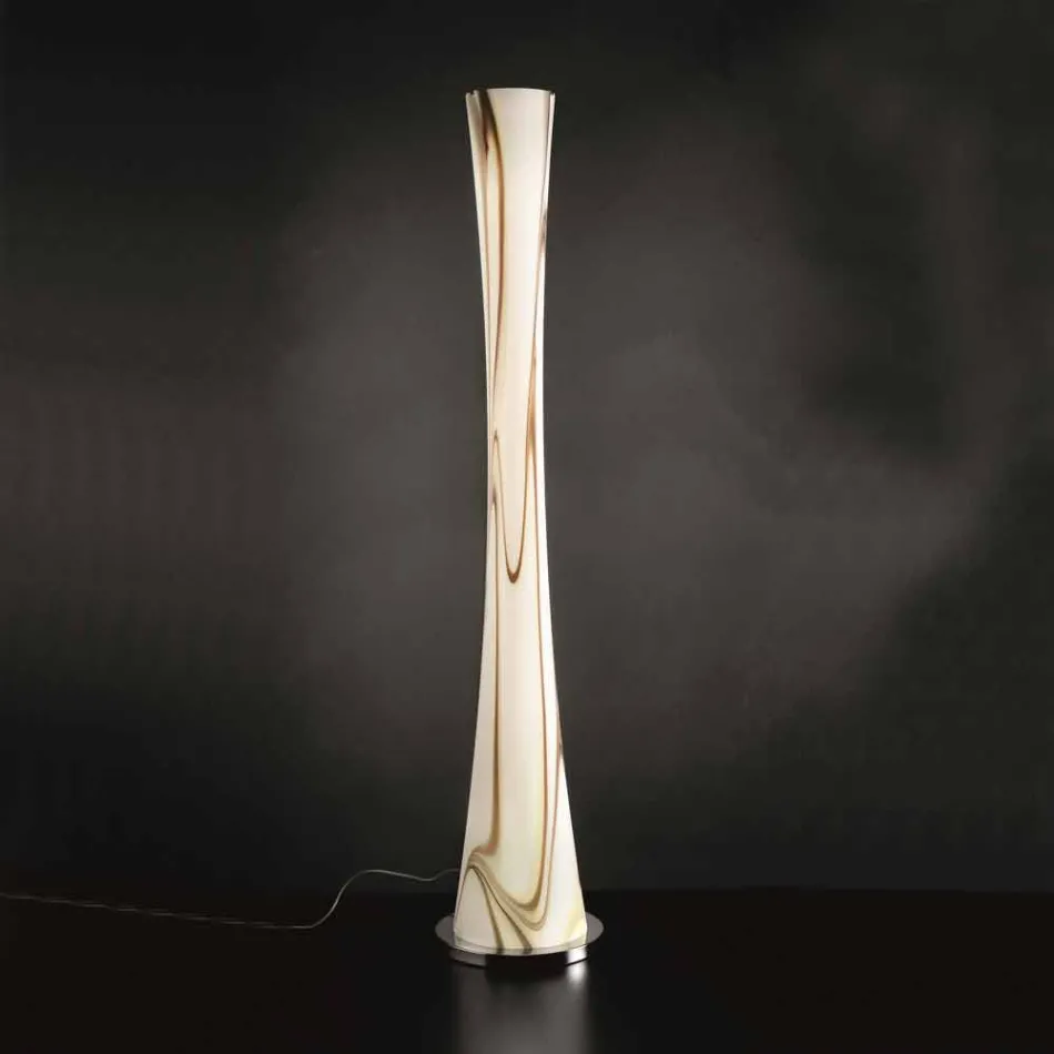 Selene Hourglass lulëzon dyshemenë prej xhami glass36 H175cm Viadurini