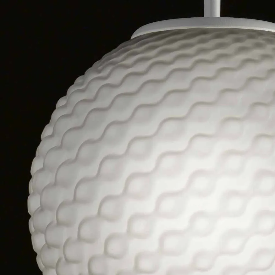 Llambadar qelqi i punuar me dorë Selene Domino bl27 H 27 / 140cm Viadurini