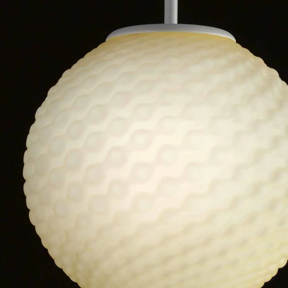 Llambadar qelqi i punuar me dorë Selene Domino bl27 H 27 / 140cm Viadurini