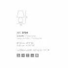 Ndriçues Selene Forever Ø24 H41cm, gotë e bardhë në lulëzim e bërë në Itali Viadurini